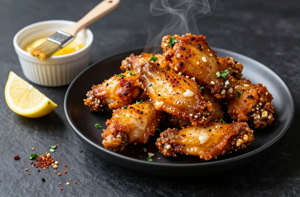 Crispy Magic Air Fryer Keto Chicken Wings — Garlic Butter Dry Rub