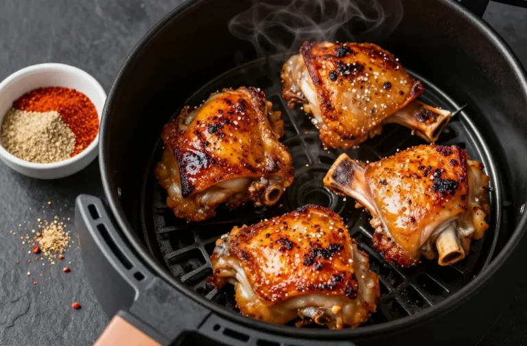 Crispy Air Fryer Smoked Paprika Keto Chicken Thighs