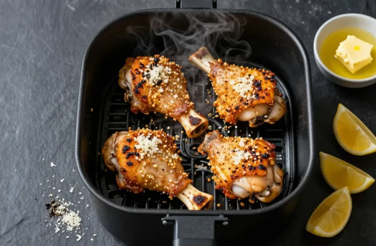 Crispy Keto Air Fryer Chicken Thighs — Garlic Parmesan Crust
