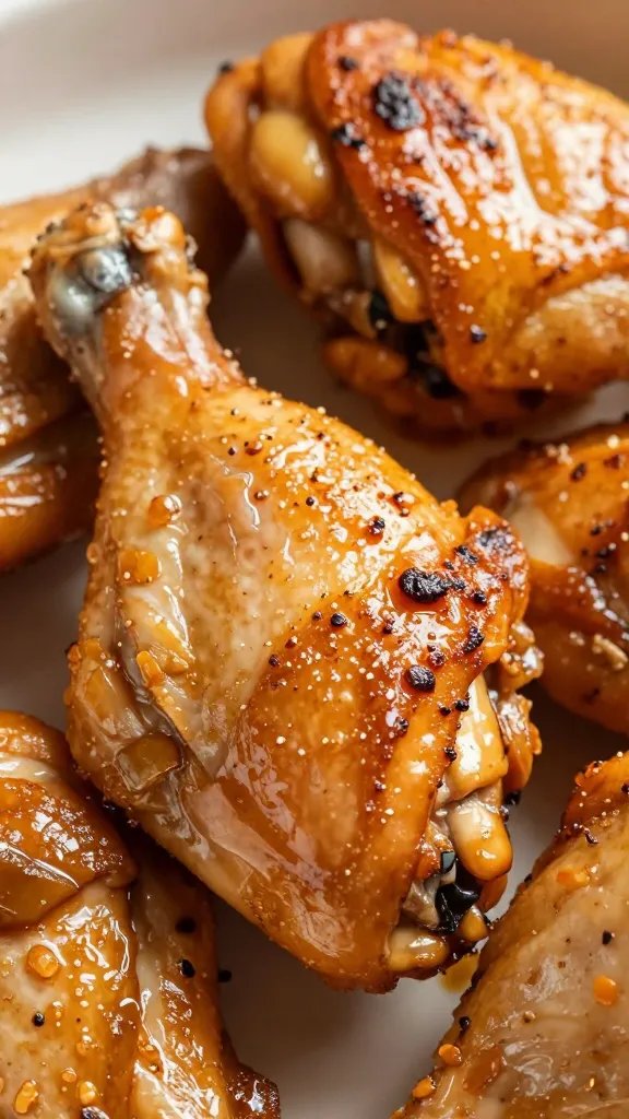 keto chicken thigh with rendered fat glistening