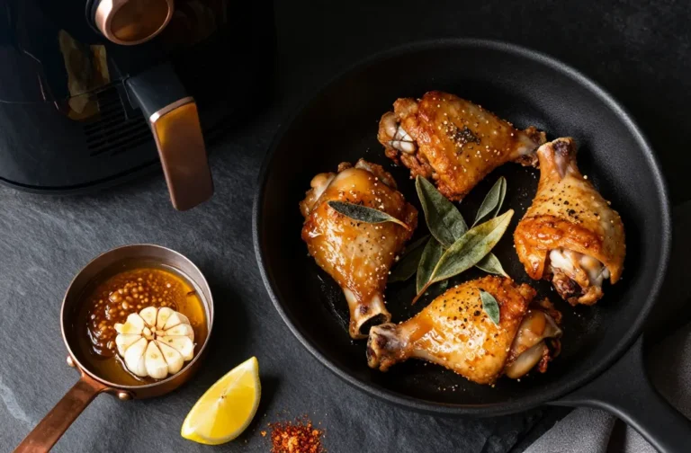 Crispy Magic: Air Fryer Keto Chicken Thighs — Brown Butter & Sage