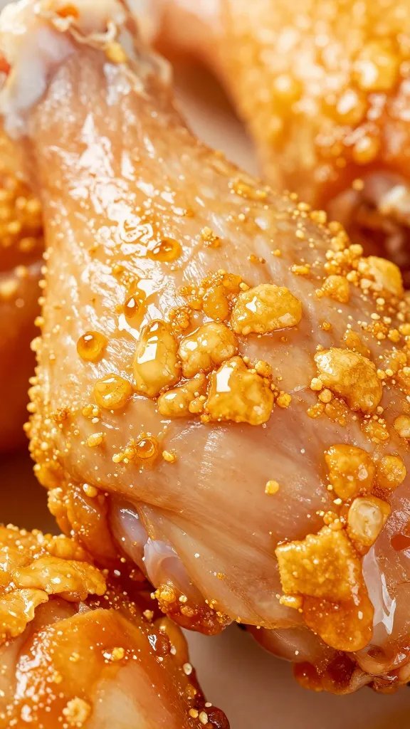 chicken thigh skin crackling texture, extreme macro