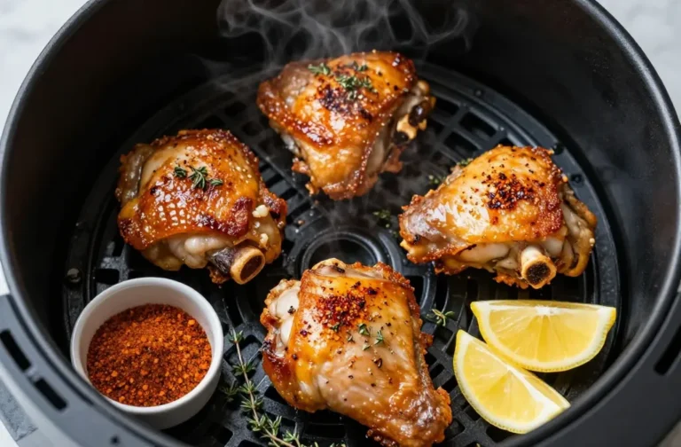 Crispy Juicy Air Fryer Keto Chicken Thighs — Smoked Paprika & Thyme