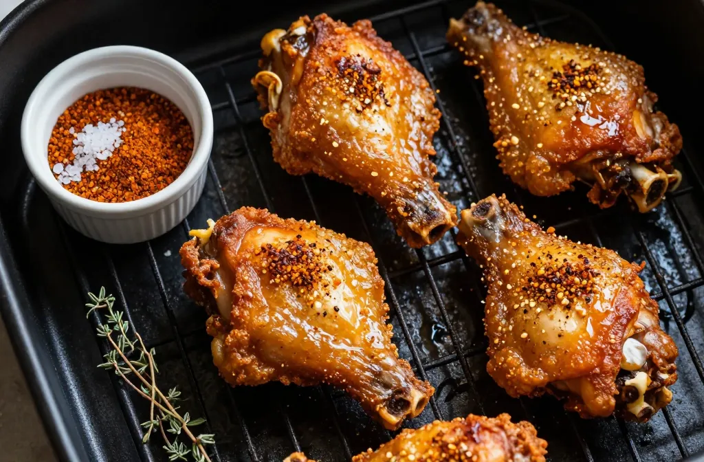 Crispy Air Fryer Keto Chicken Thighs — Only 1.3g Net Carbs Tonight