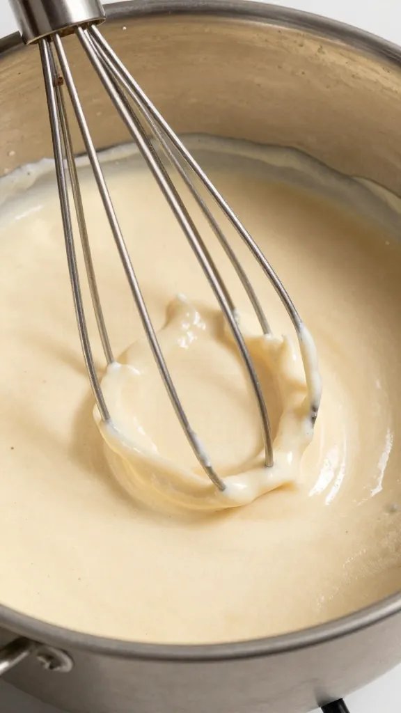 wire whisk lifting thick keto waffle batter