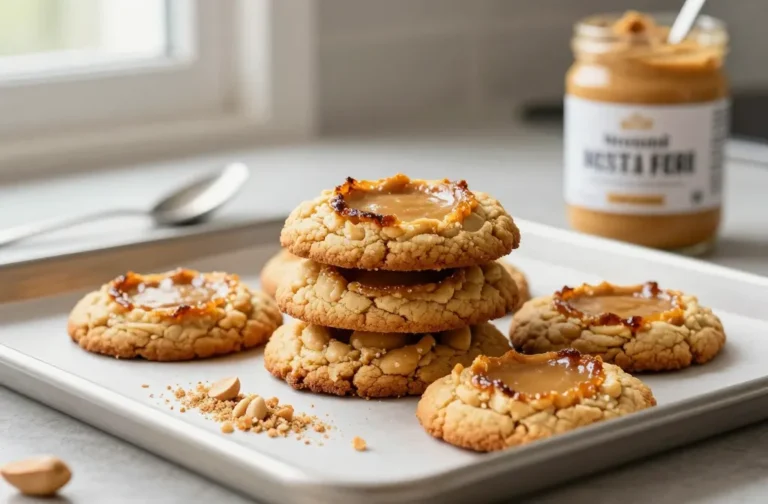 Crispy Chewy Keto Peanut Butter Cookies That Wow