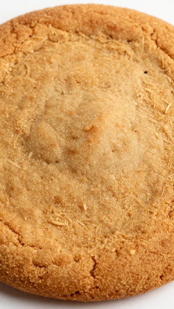 browned cookie bottom lifted to show crisp texture
