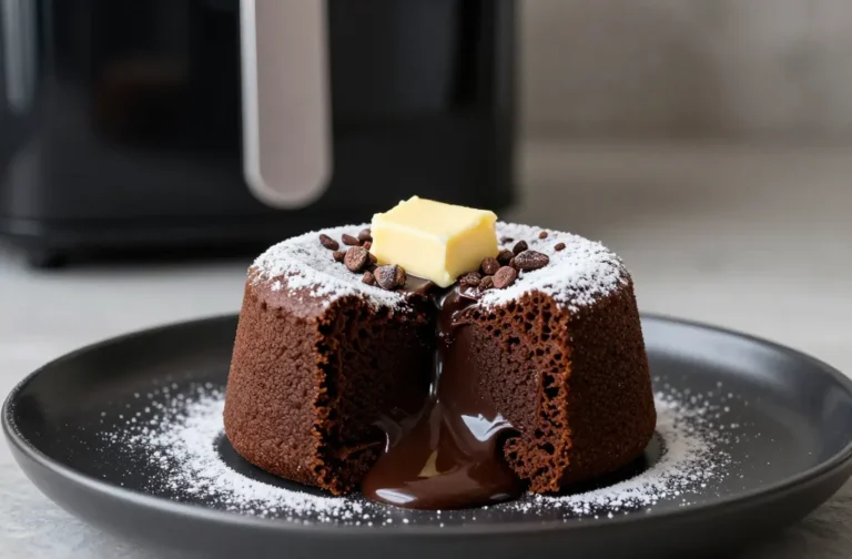 Air Fryer Lava Cake Keto Friendly Molten in Minutes