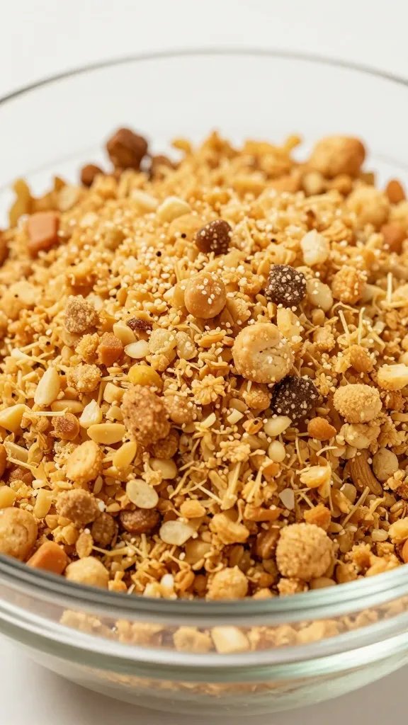 closeup of breadcrumb panade in glass bowl