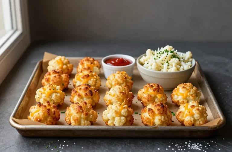 Crispy Cauliflower Tots Cheddar That Never Go Soggy