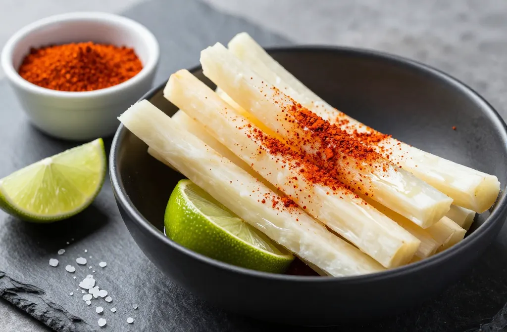 Crisp Cool Jicama Sticks Tajin Lime Done Right