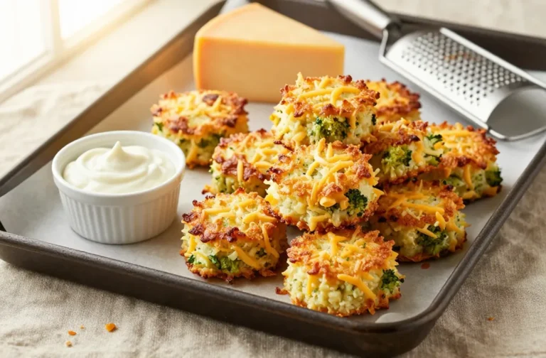 Crispy, Cheesy Broccoli Cheddar Bites That Don’T Crumble