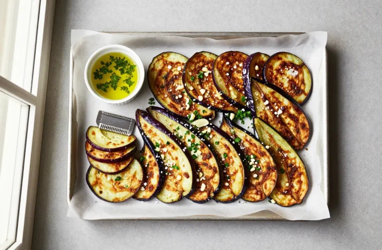 Crispy Eggplant Chips Garlic Herb Made Easy