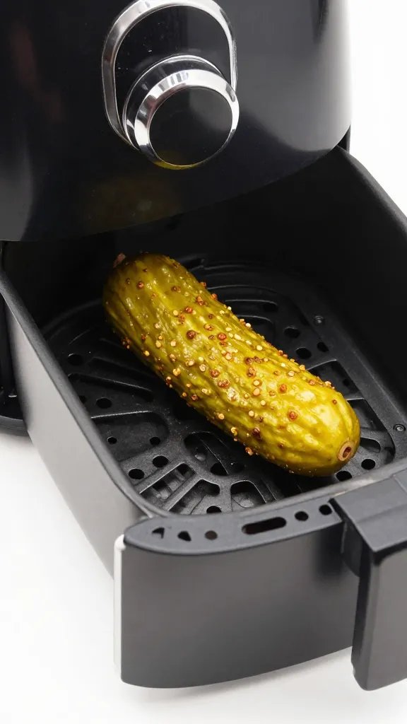 air fryer drawer with single crispy pickle