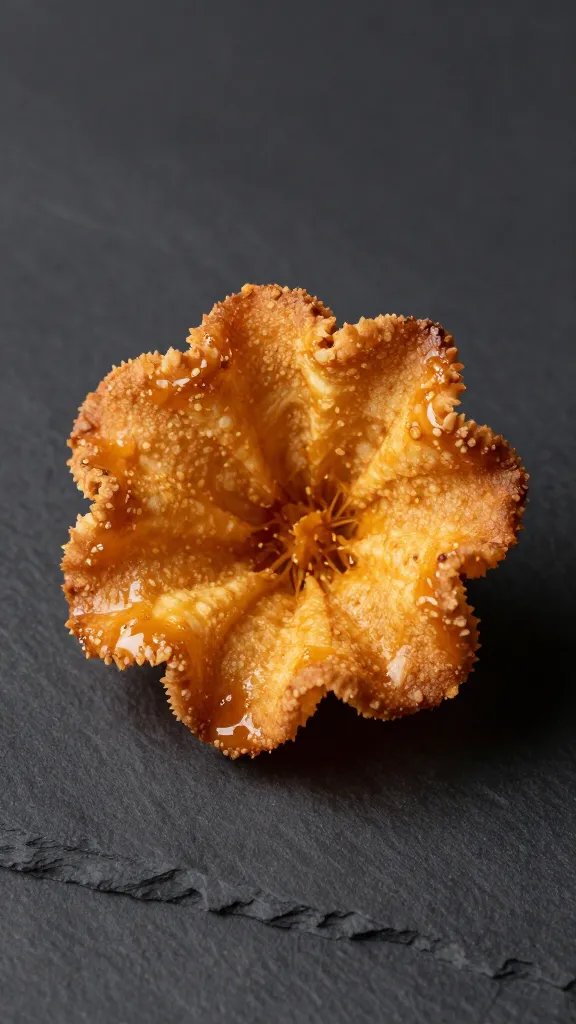 single floret with shatter-crisp batter, buffalo-glossed