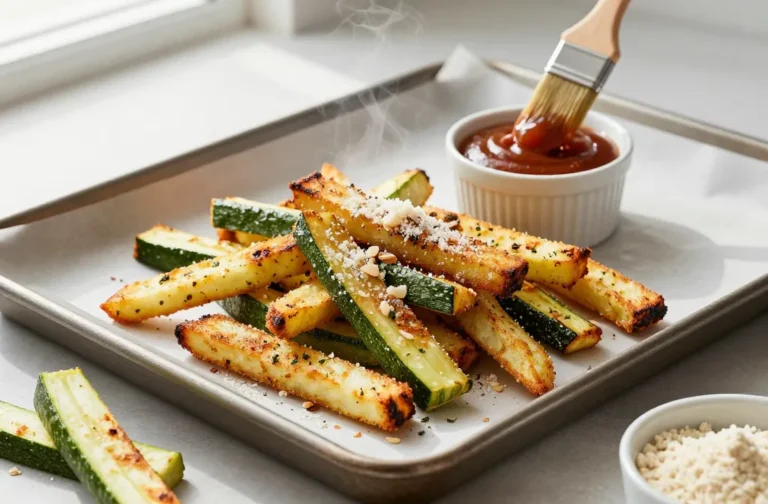 Crispy Zucchini Fries Almond Flour Buffalo Magic