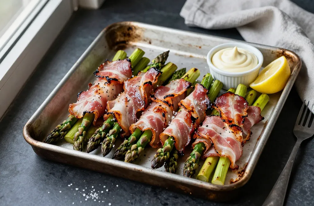 Crispy Bacon Wrapped Asparagus Garlic Aioli Every Time