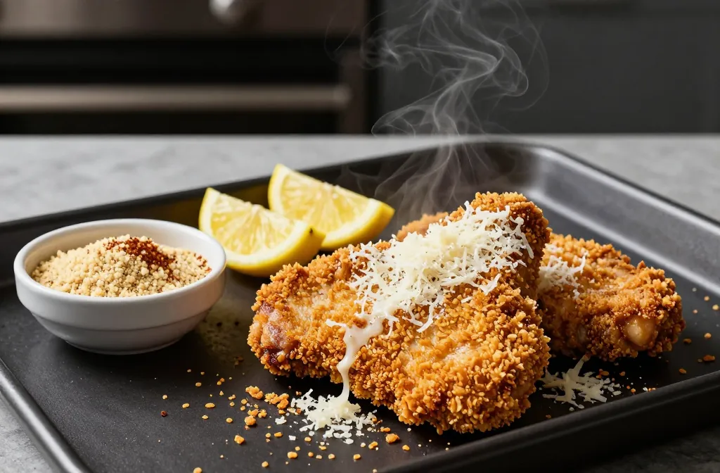 Crispy Pork Rind Crusted Pork Chops Parmesan Tonight