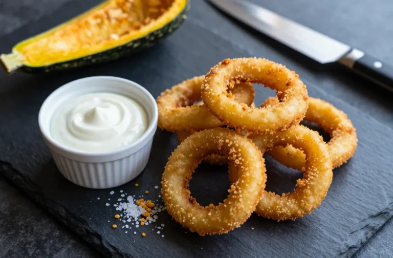 Crispy Air Fryer Keto Spaghetti Squash Rings That Crunch