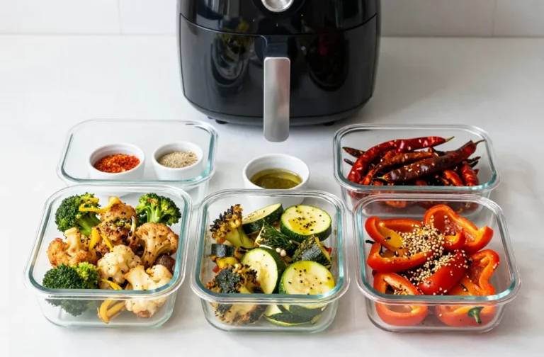 Crispy Keto Air Fryer Veggie Meal Prep 4 Flavors 1 Hour