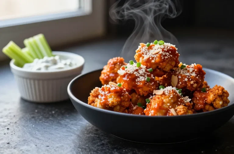 Crispiest Air Fryer Keto Buffalo Cauliflower Ever