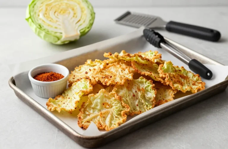 Crispy Addictive Air Fryer Keto Cabbage Chips Old Bay Seasoning Secrets
