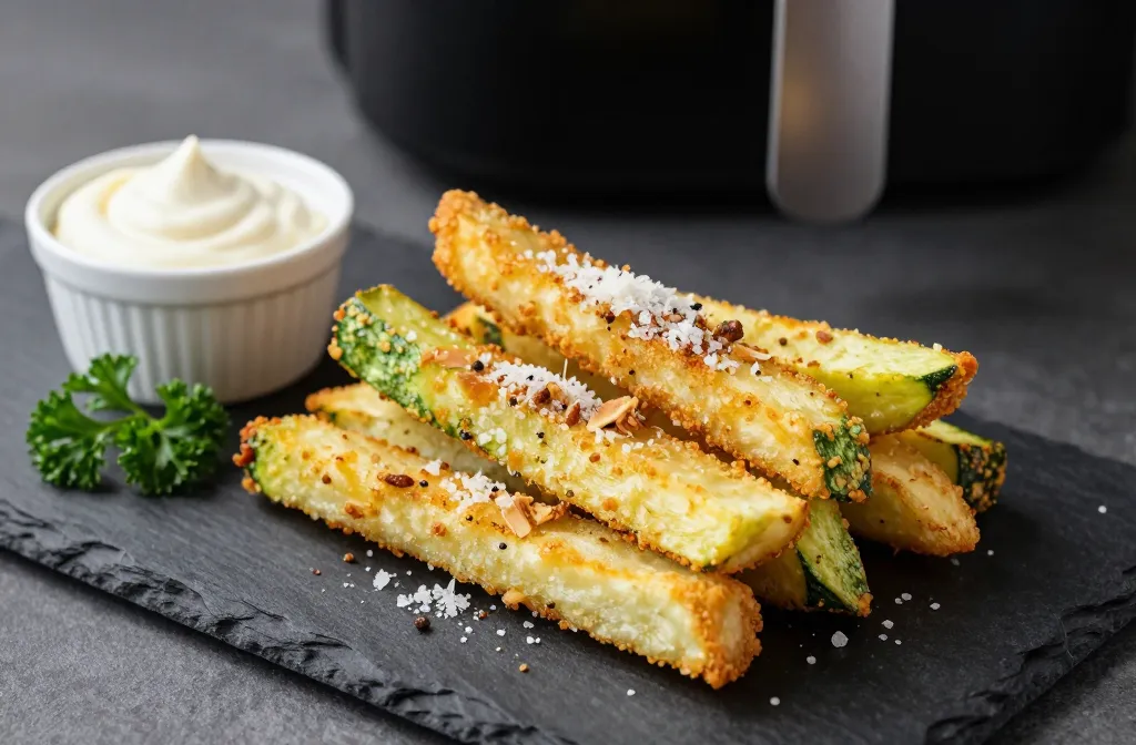Extra Crispy Air Fryer Keto Zucchini Fries Youll Crave Tonight