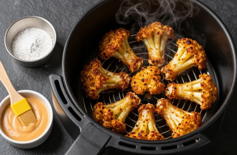 Viral Baking Powder Trick Air Fryer Keto Cauliflower Wings Extra Crispy Tonight