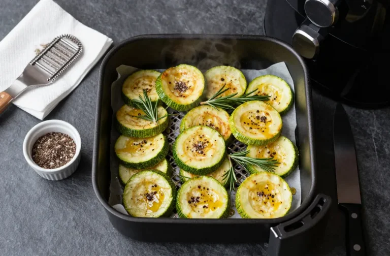 Crispy Game Changers Air Fryer Keto Zucchini Chips Truffle Salt Rosemary Burst