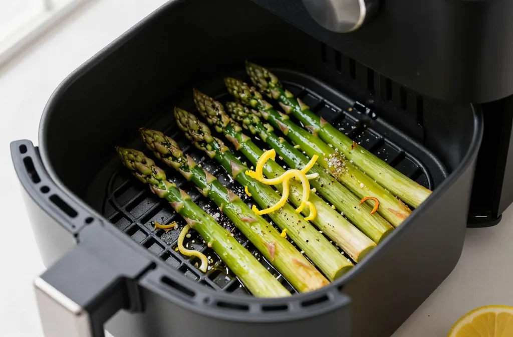 Crispy Air Fryer Keto Asparagus Spears 5 Ingredients Zero Carbs Recipe