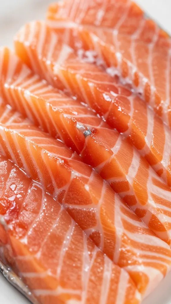closeup of fork-twist shredding tender salmon flakes