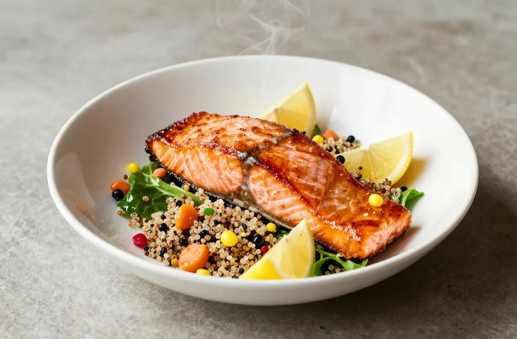 Air Fryer Salmon Bowl