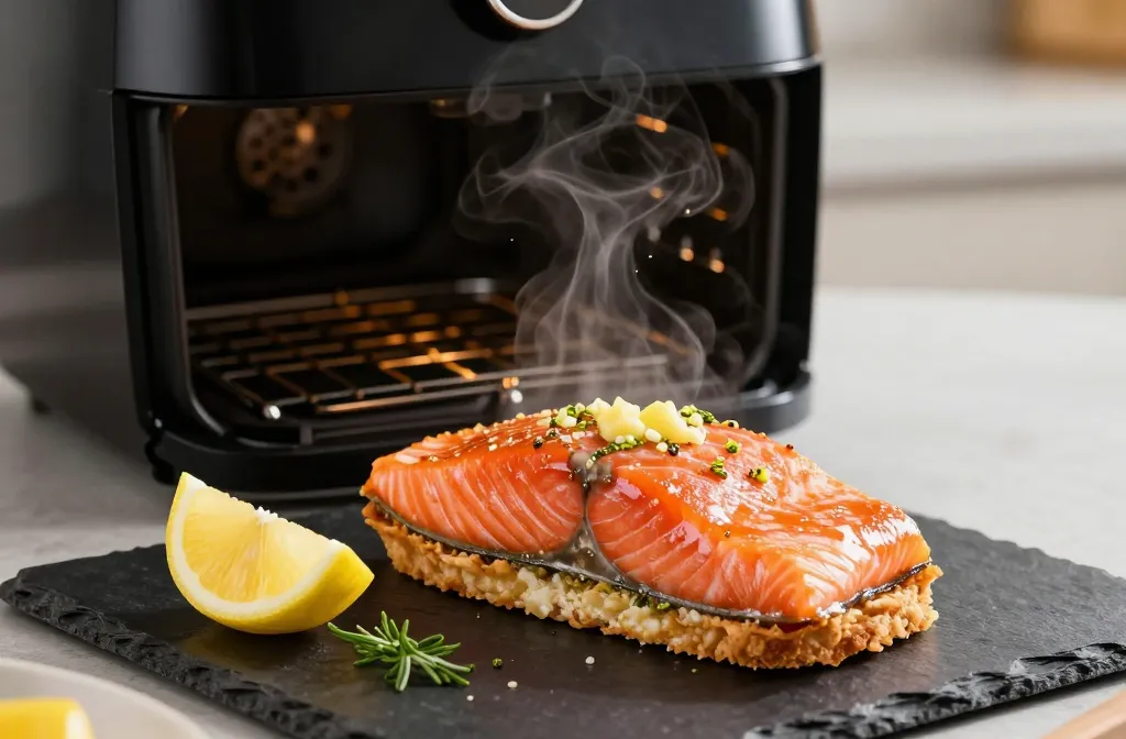 Air Fryer Garlic Salmon