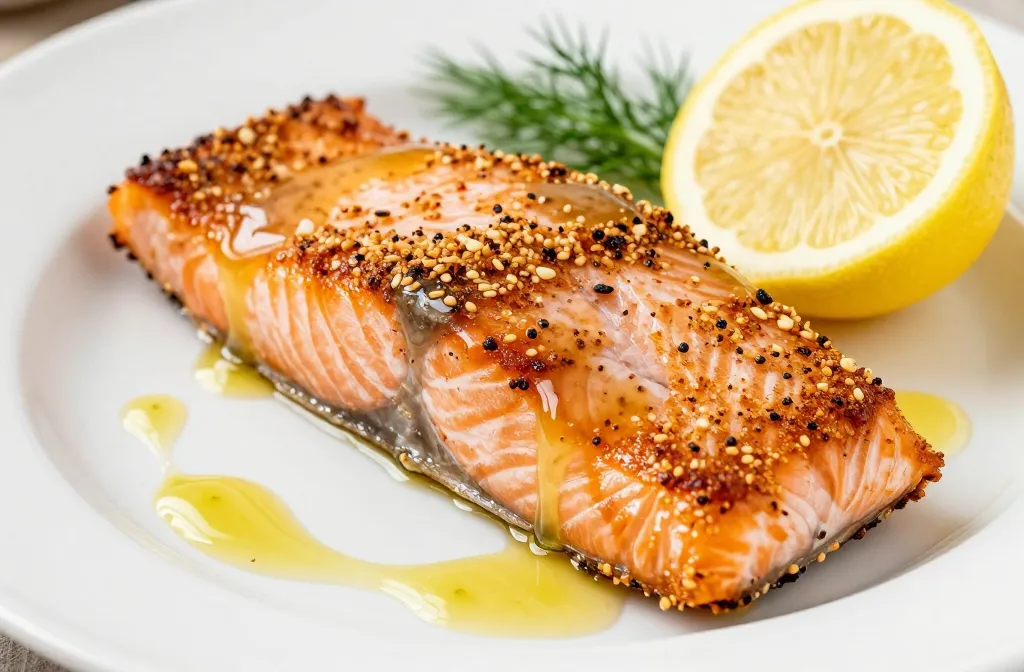 Air Fryer Everything Bagel Salmon