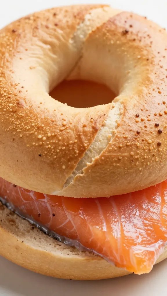 closeup of everything-bagel crust on salmon fillet