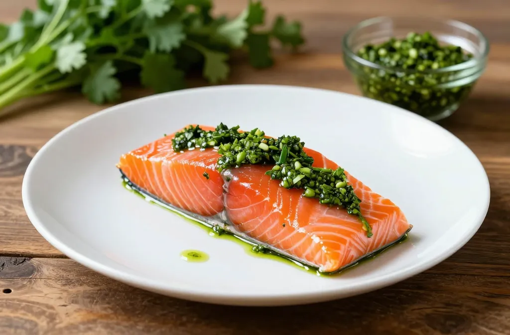 Air Fryer Chimichurri Salmon