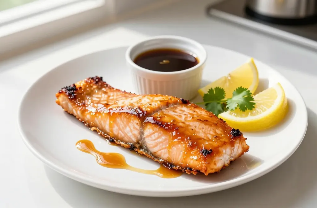 Air Fryer Honey Sriracha Salmon