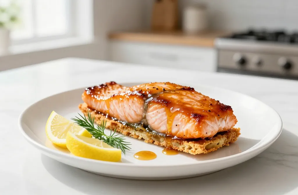 Air Fryer Honey Glazed Salmon