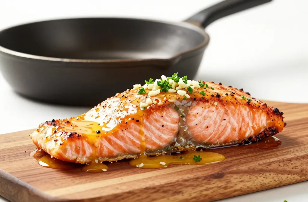Air Fryer Garlic Butter Salmon