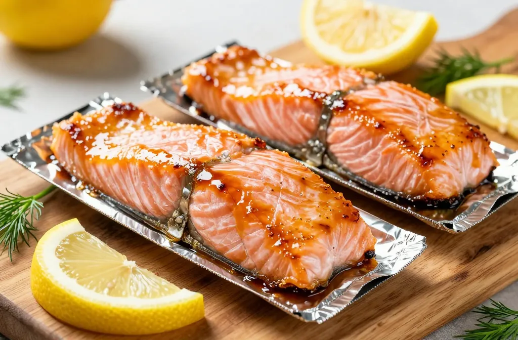 Air Fryer Salmon in Foil Packets