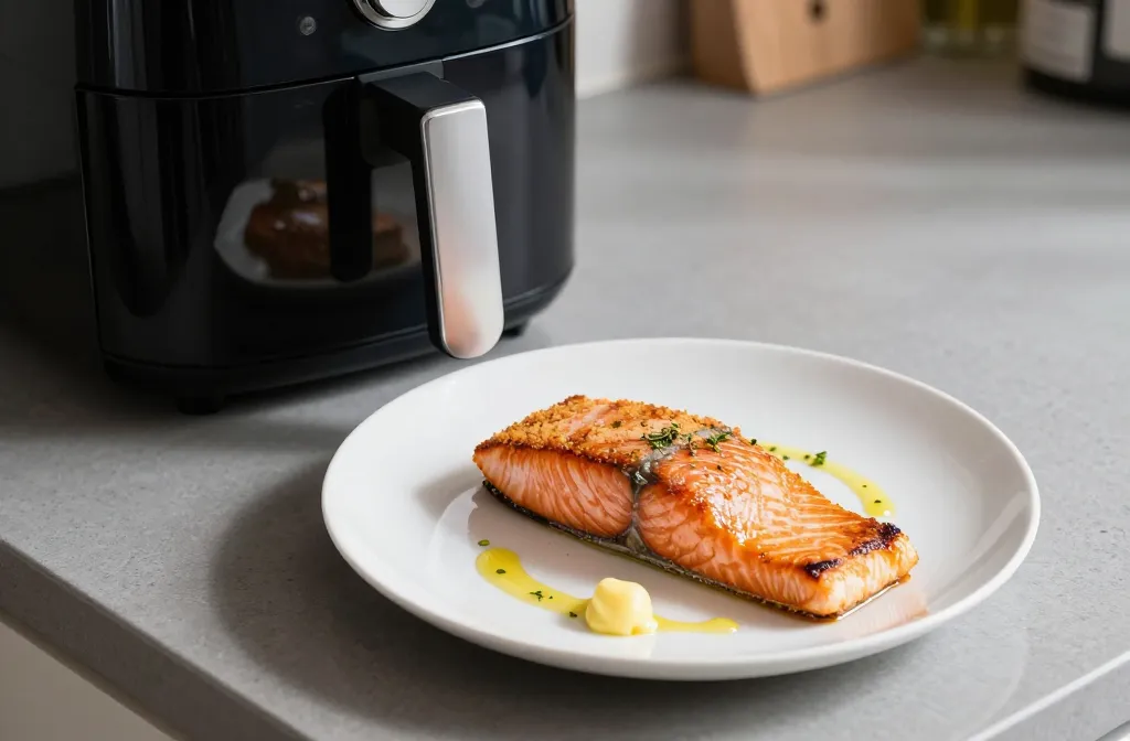Air Fryer Salmon from Frozen (No Thaw Required)